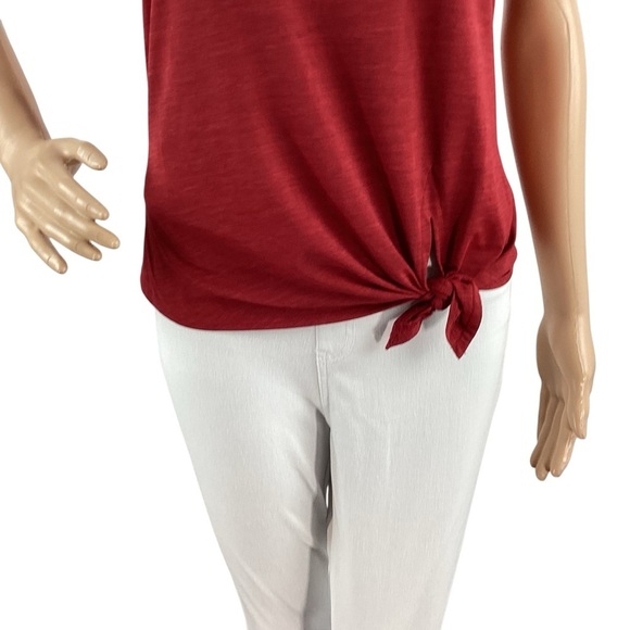 Zyia Knot Just a Cute Tank Red Racerback Size M - Picture 3 of 6